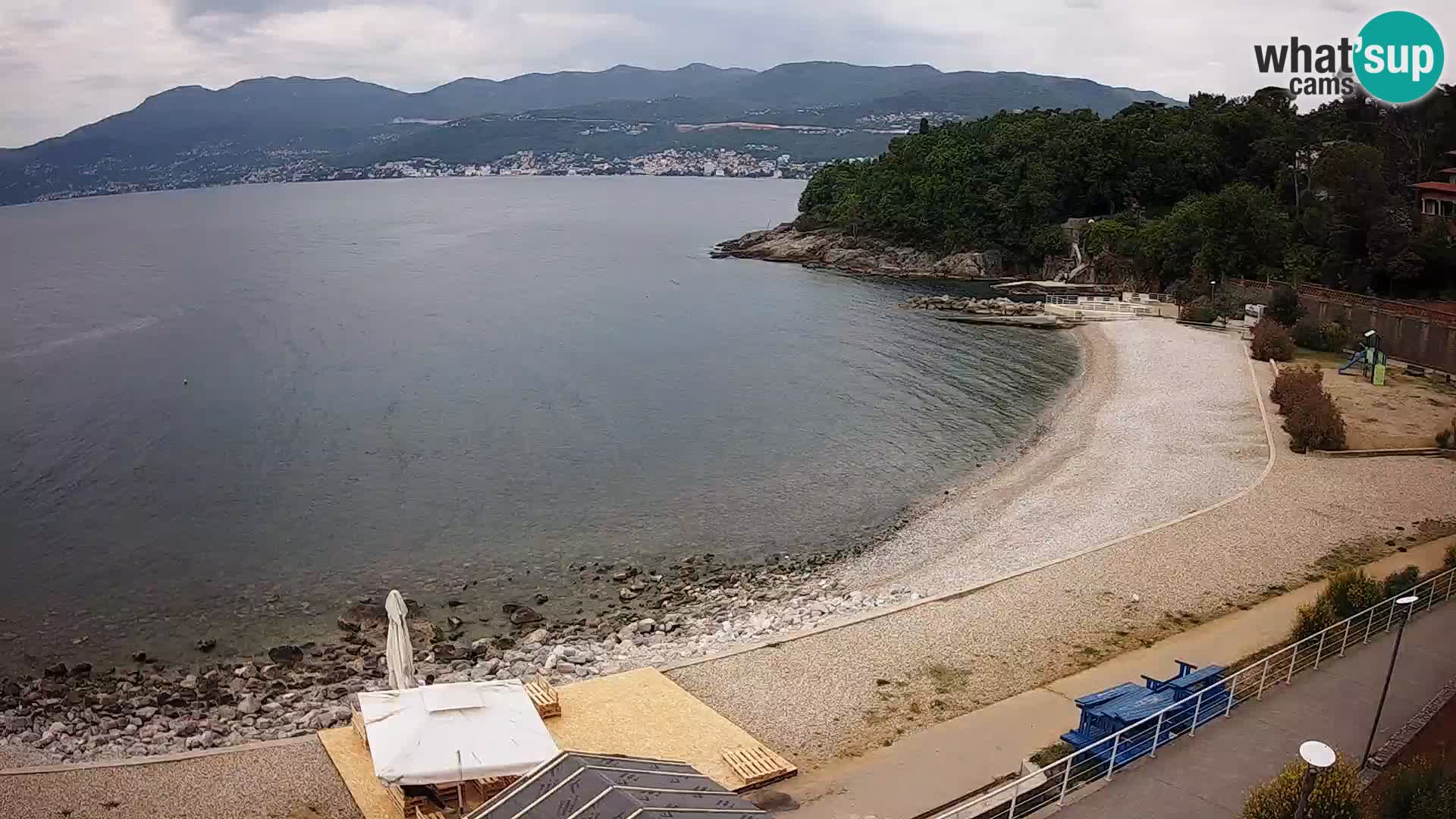 Rijeka web kamera plaža pri Bazenih Kantrida