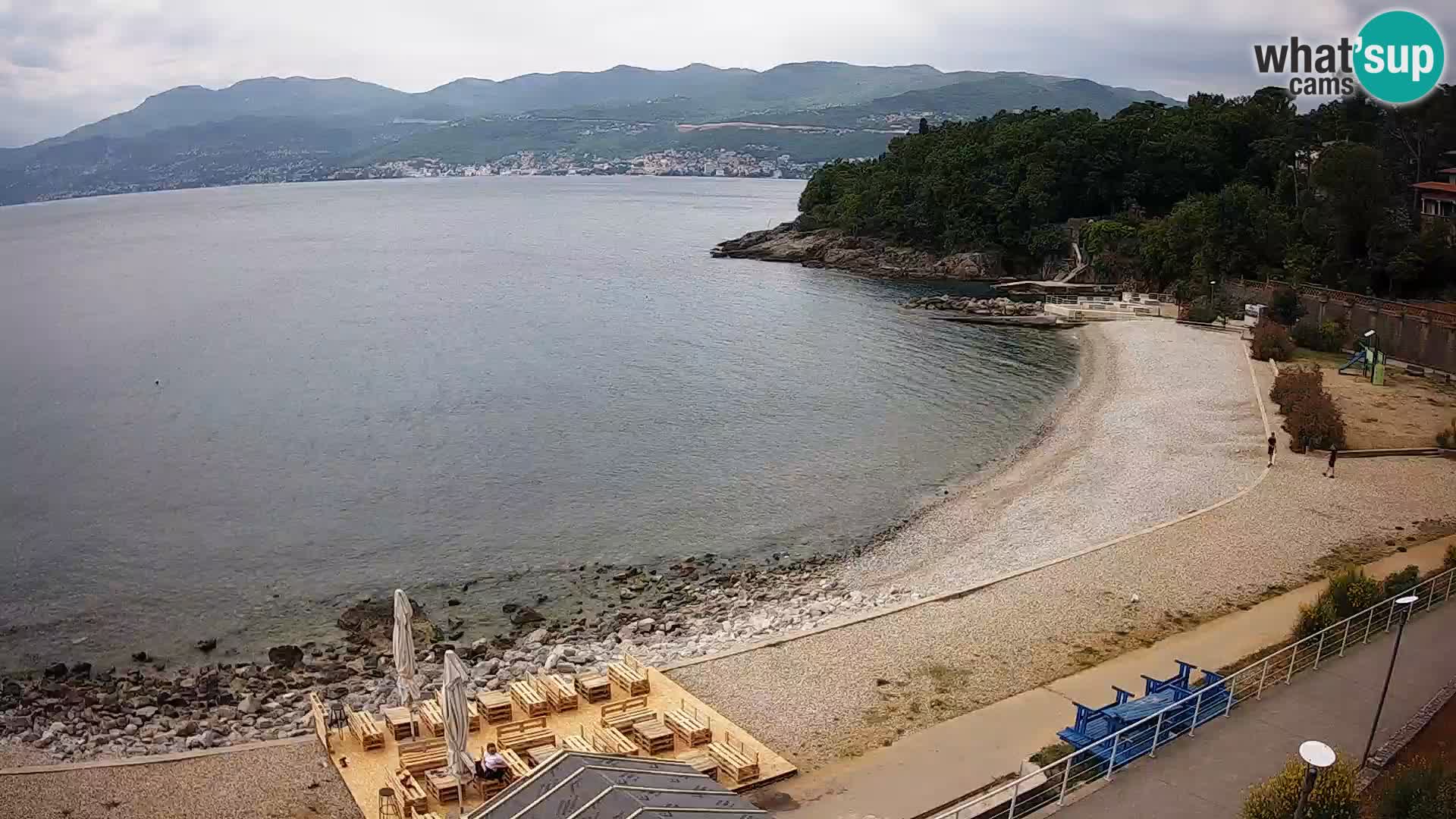 Rijeka web kamera plaža pri Bazenih Kantrida