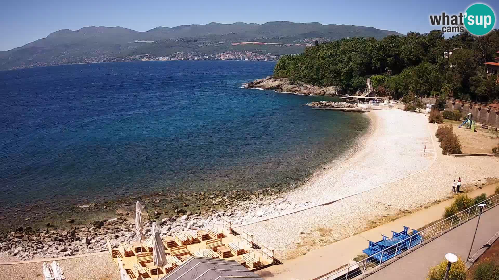 Reka Spletna kamera  plaža pri Bazenih Kantrida