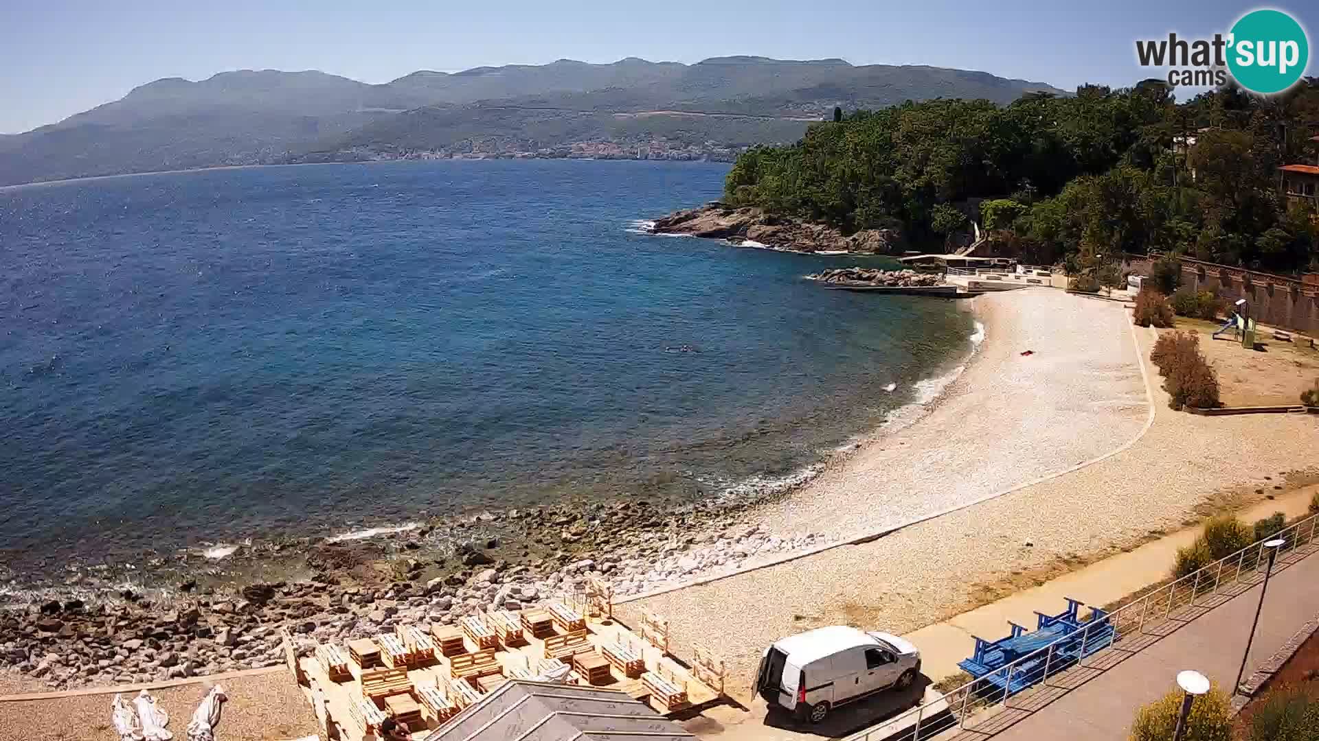 Reka Spletna kamera  plaža pri Bazenih Kantrida