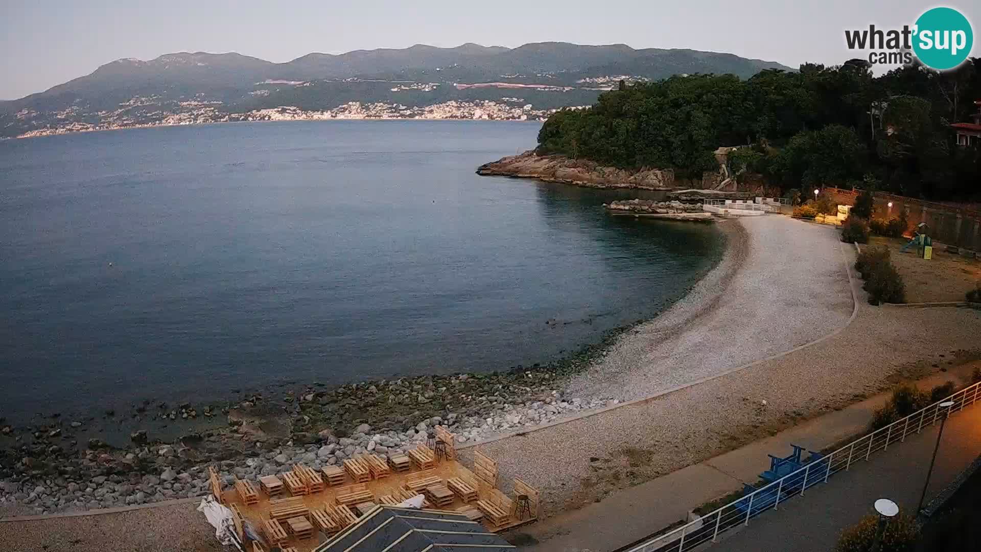 Rijeka web kamera plaža pri Bazenih Kantrida