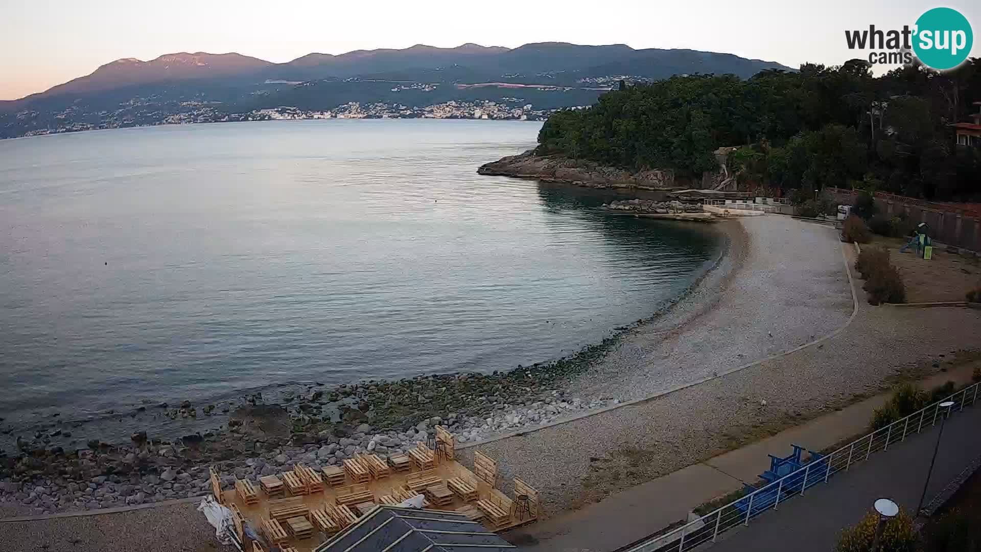 Rijeka web kamera plaža pri Bazenih Kantrida