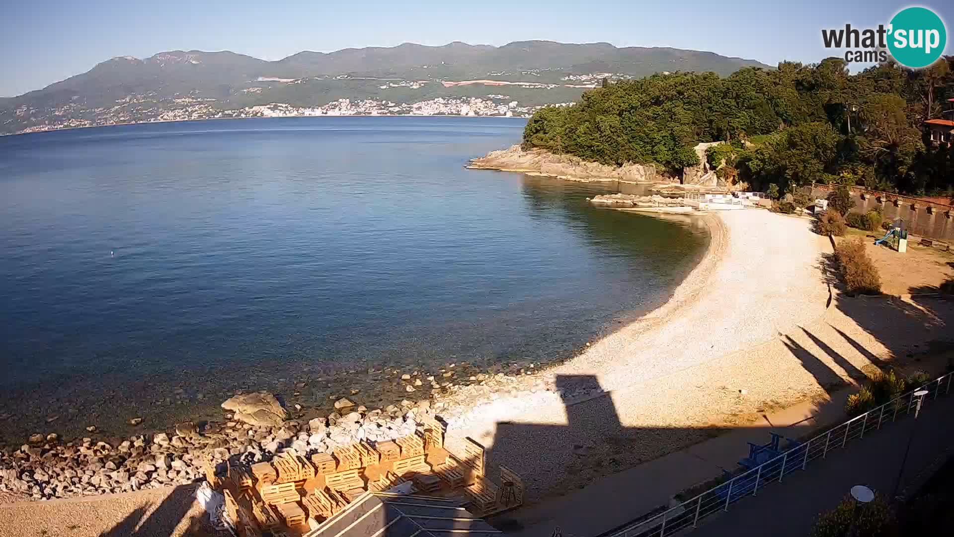 Reka Spletna kamera  plaža pri Bazenih Kantrida