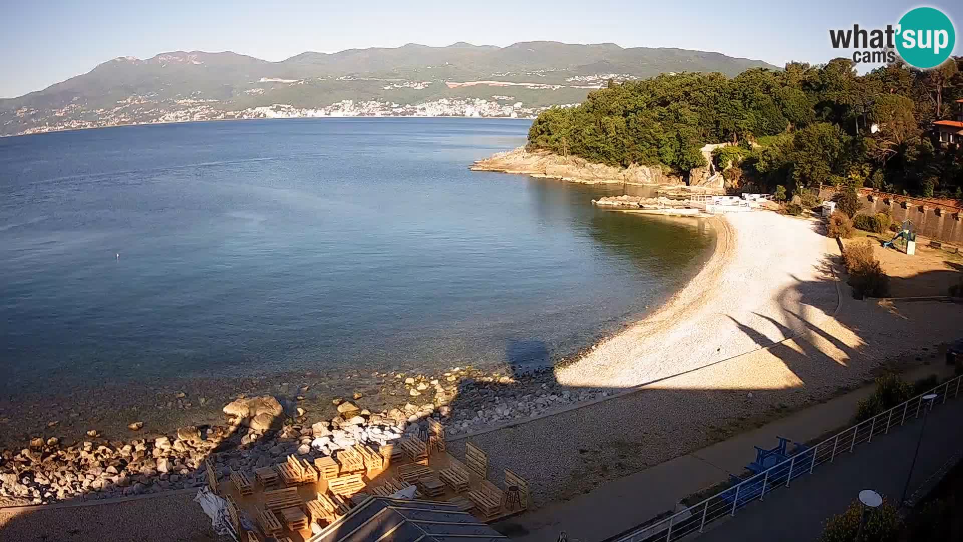 Reka Spletna kamera  plaža pri Bazenih Kantrida