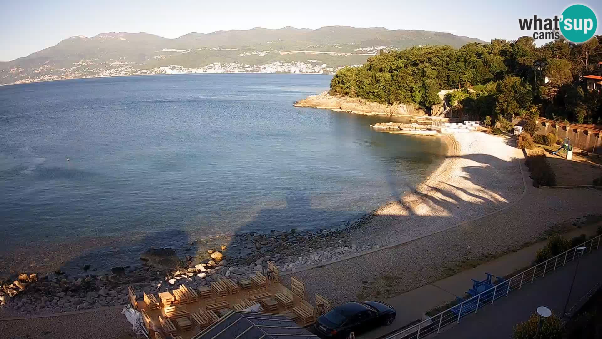 Reka Spletna kamera  plaža pri Bazenih Kantrida