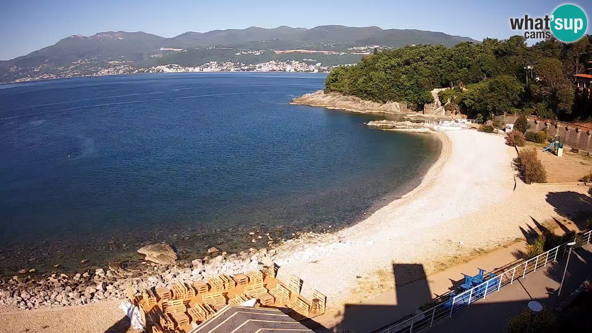Rijeka web kamera plaža pri Bazenih Kantrida