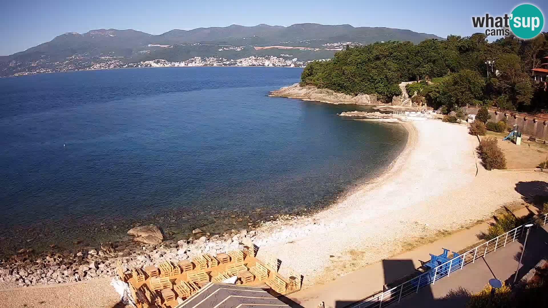 Reka Spletna kamera  plaža pri Bazenih Kantrida