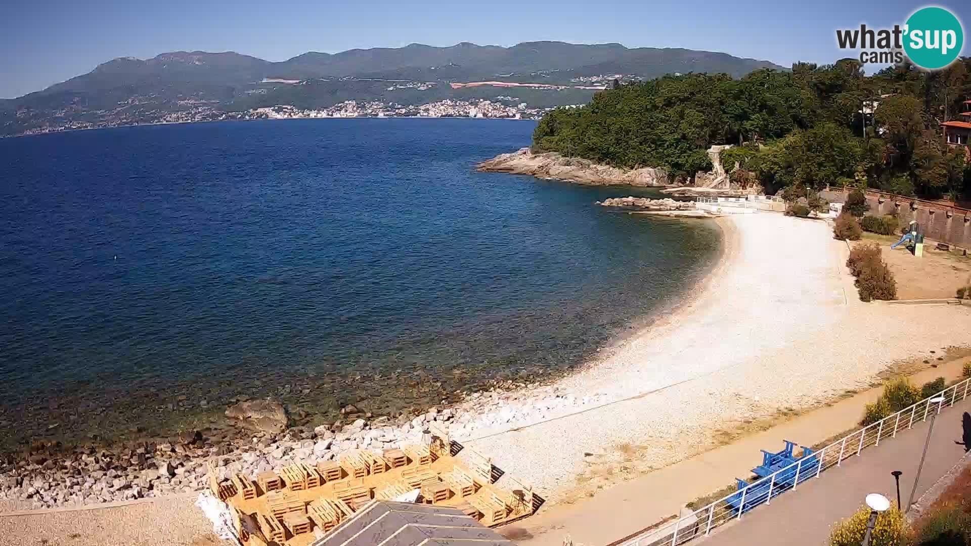 Reka Spletna kamera  plaža pri Bazenih Kantrida