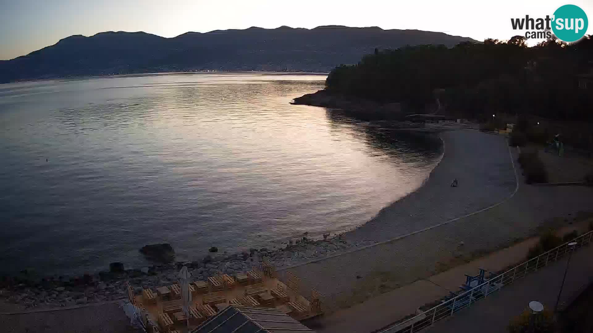 Rijeka web kamera plaža pri Bazenih Kantrida