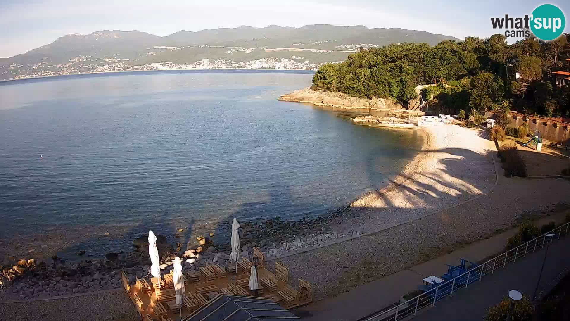 Rijeka web kamera plaža pri Bazenih Kantrida