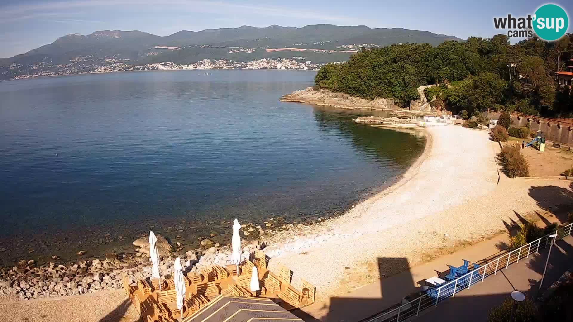 Rijeka web kamera plaža pri Bazenih Kantrida
