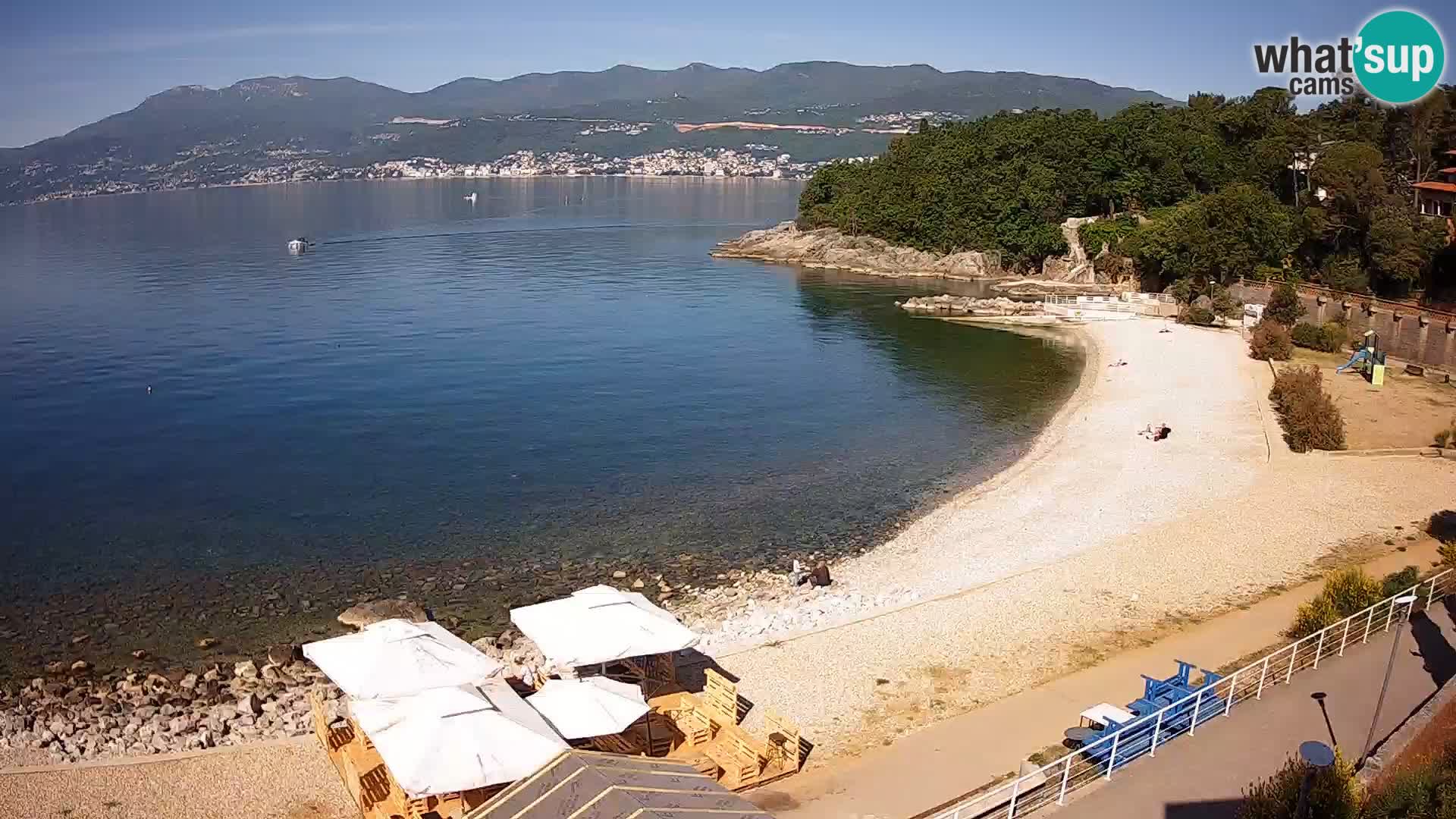 Rijeka web kamera plaža pri Bazenih Kantrida