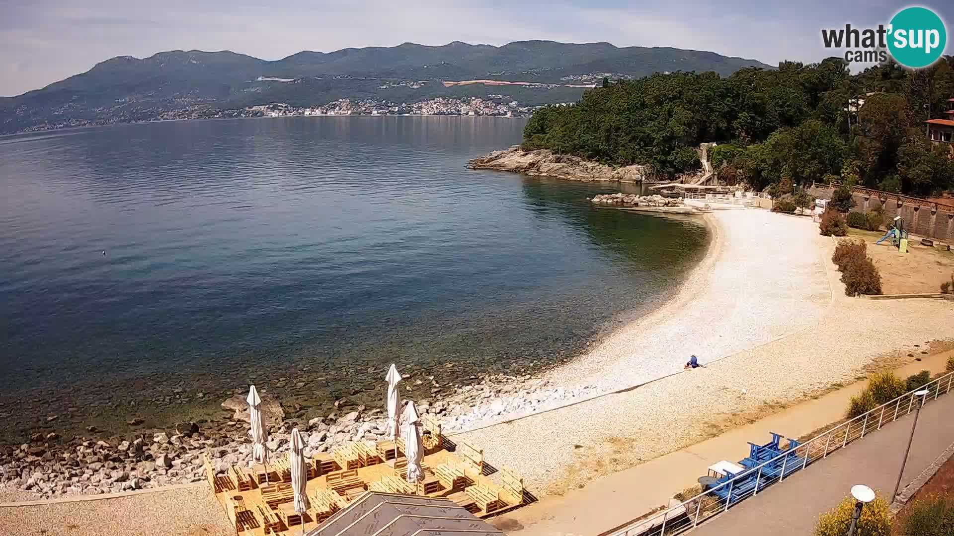 Rijeka web kamera plaža pri Bazenih Kantrida