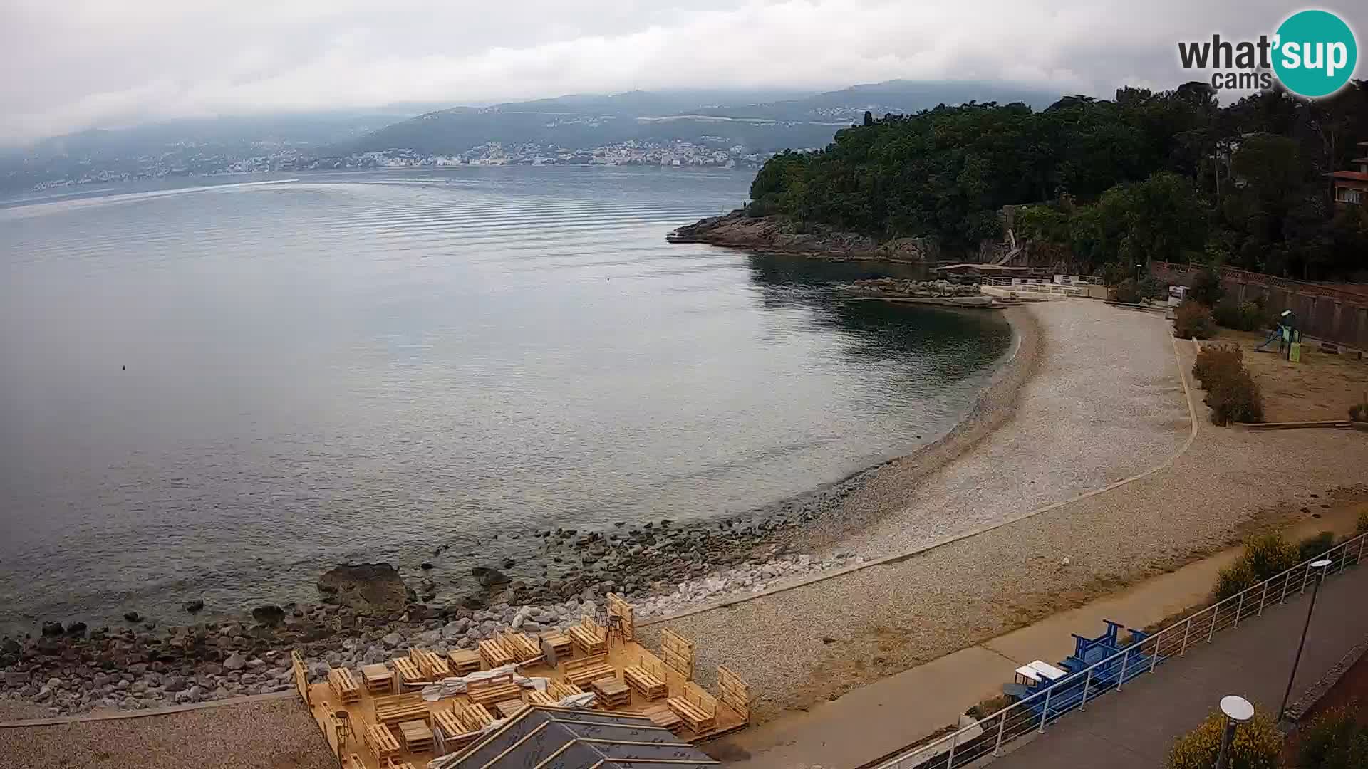 Rijeka web kamera plaža pri Bazenih Kantrida