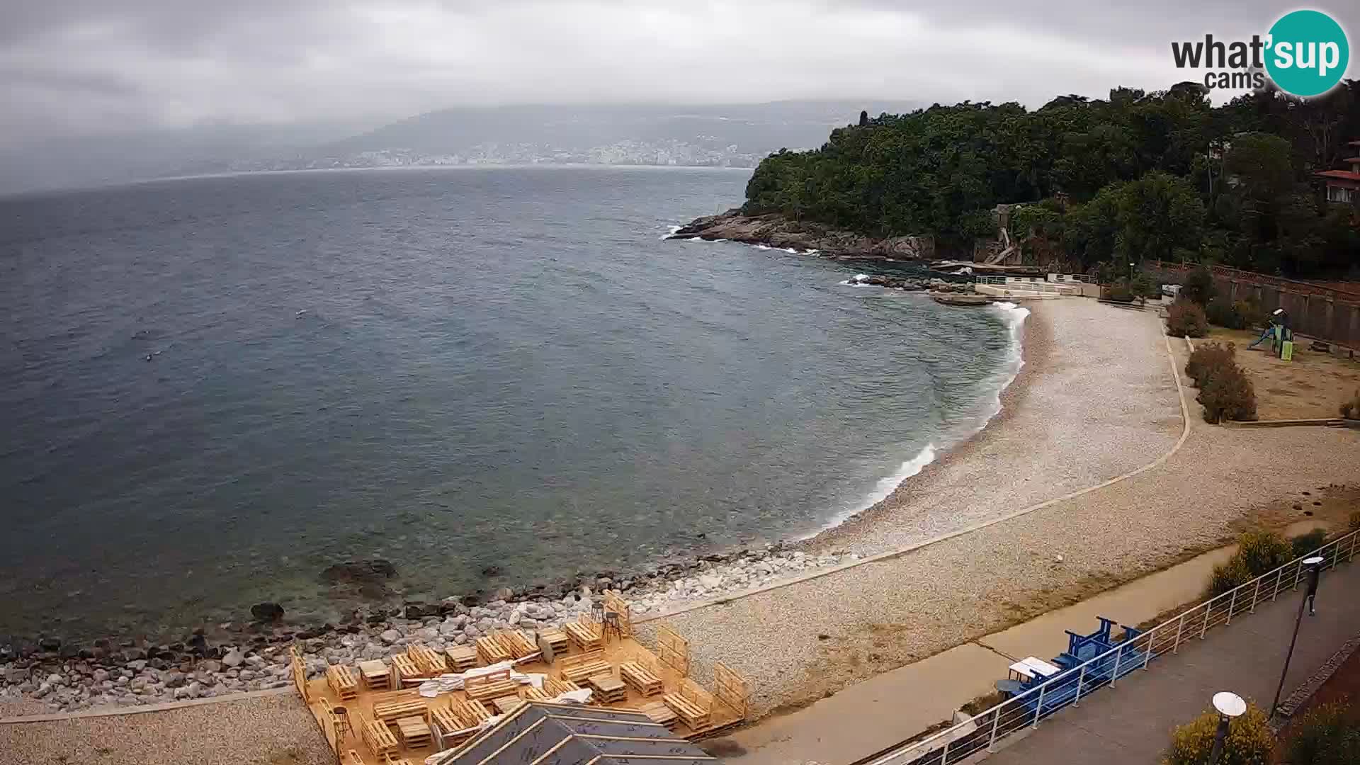 Reka Spletna kamera  plaža pri Bazenih Kantrida