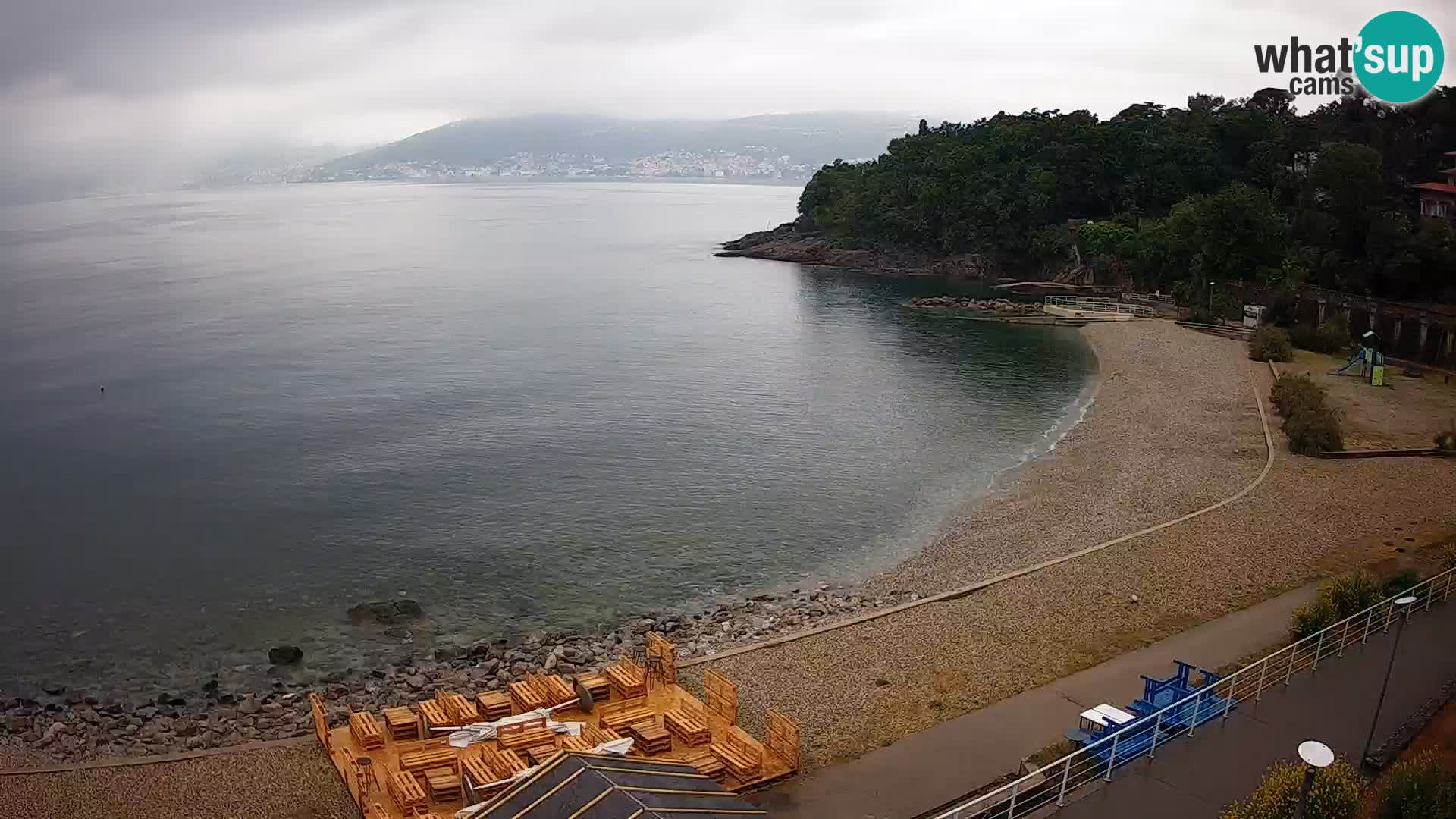 Rijeka web kamera plaža pri Bazenih Kantrida