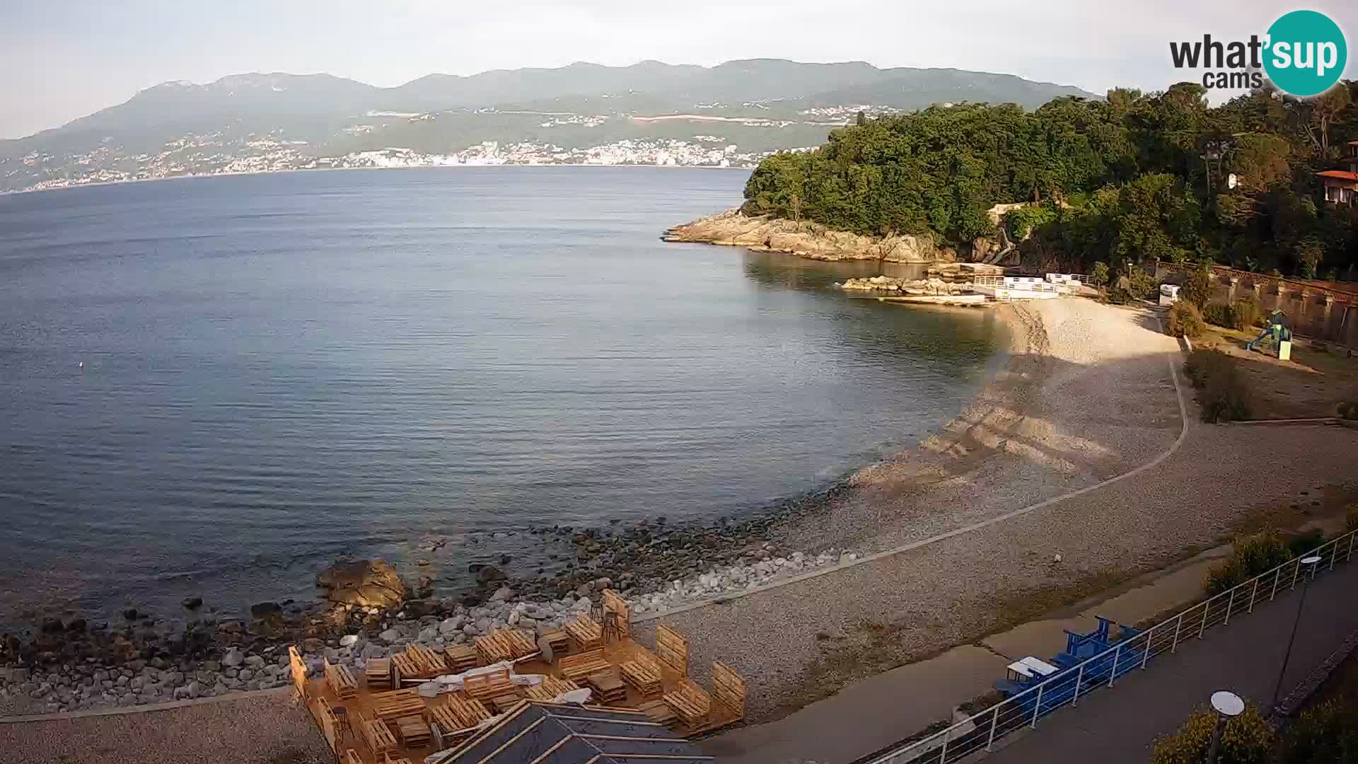 Reka Spletna kamera  plaža pri Bazenih Kantrida