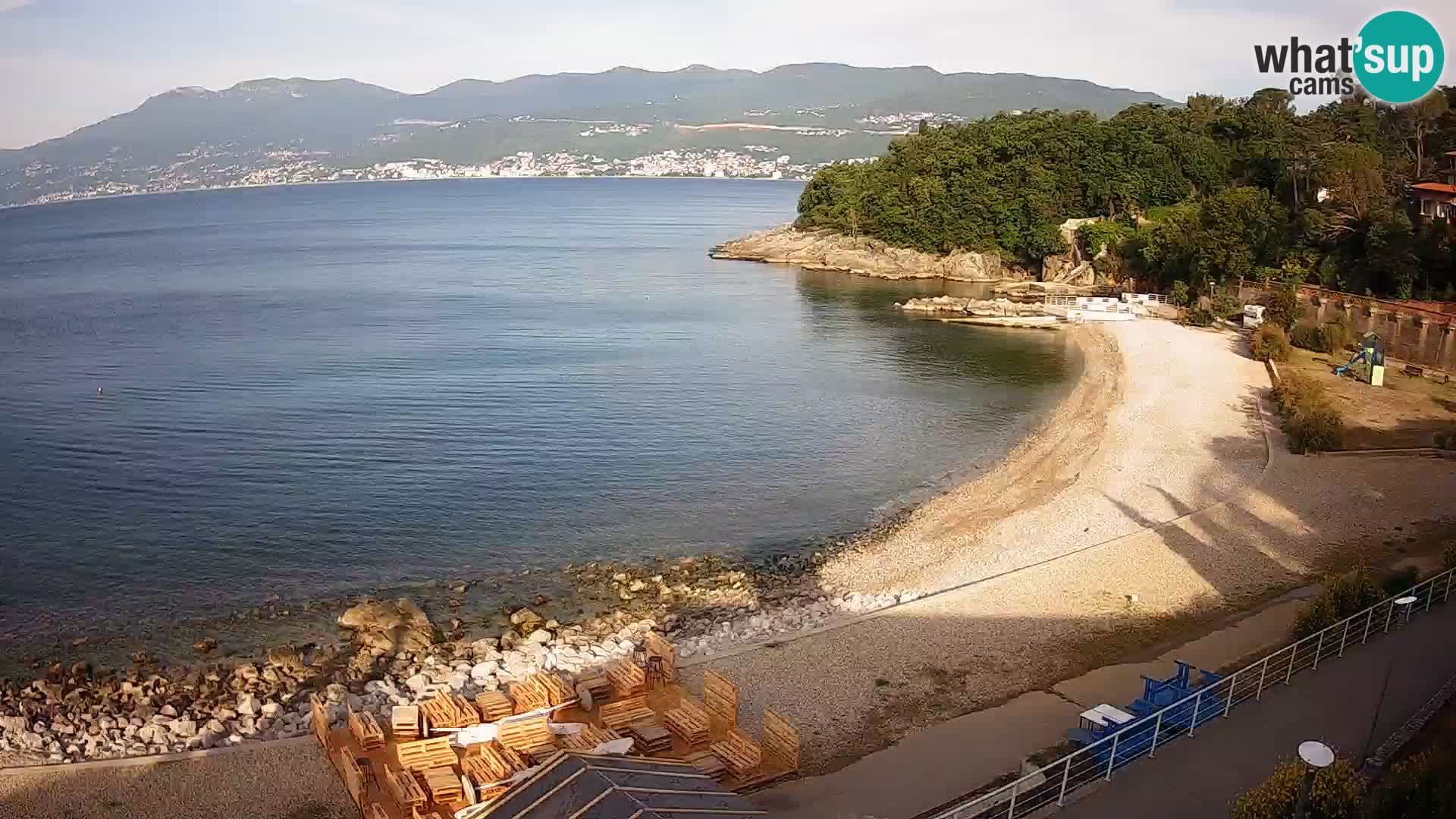 Rijeka web kamera plaža pri Bazenih Kantrida