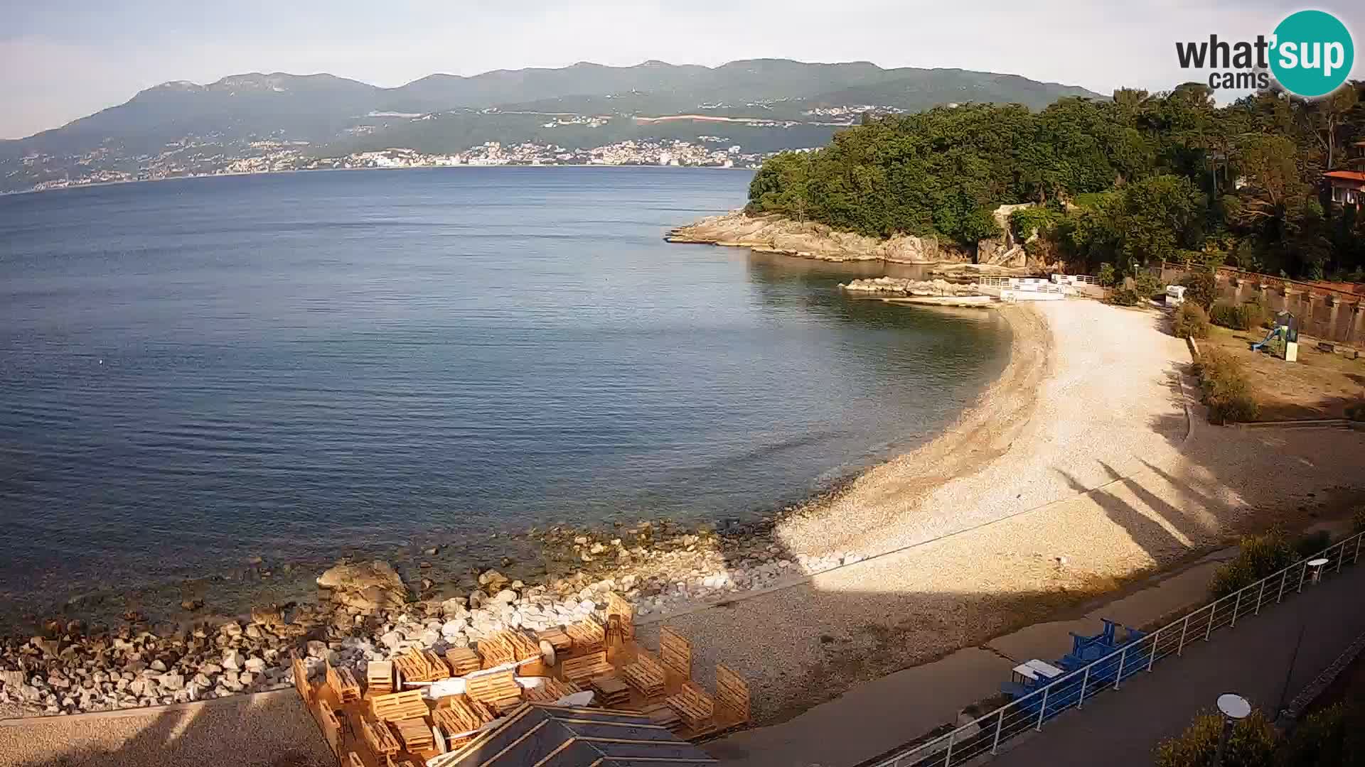 Rijeka web kamera plaža pri Bazenih Kantrida