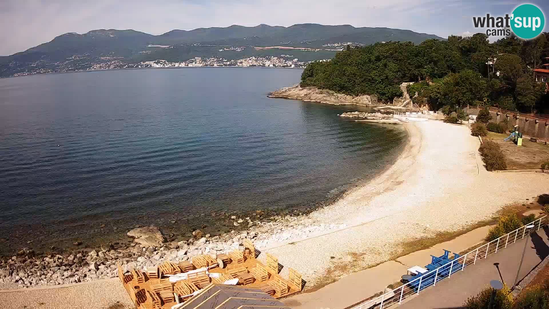 Reka Spletna kamera  plaža pri Bazenih Kantrida