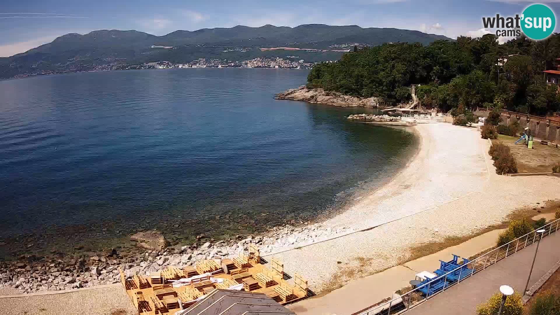 Rijeka web kamera plaža pri Bazenih Kantrida