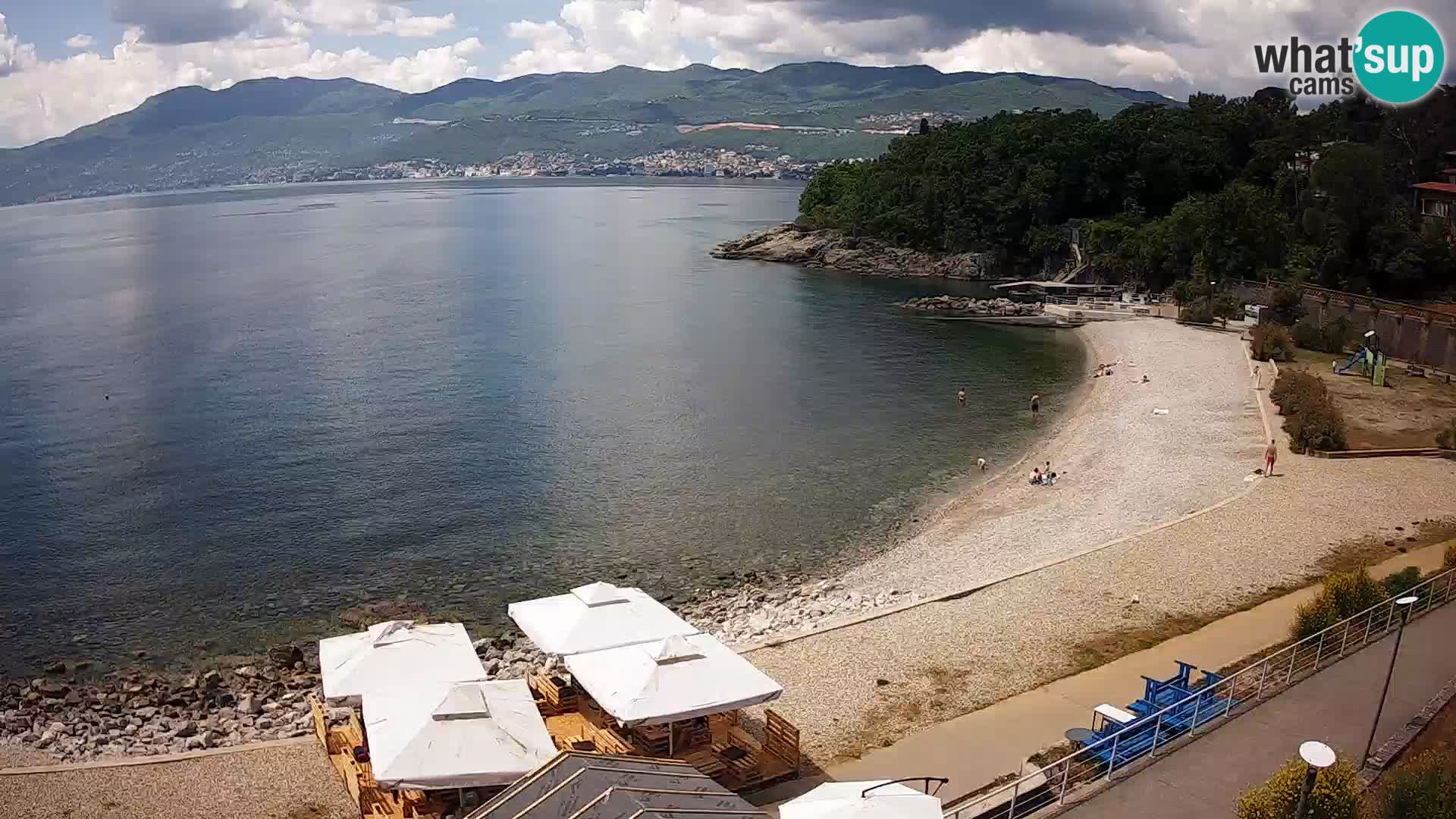 Rijeka web kamera plaža pri Bazenih Kantrida