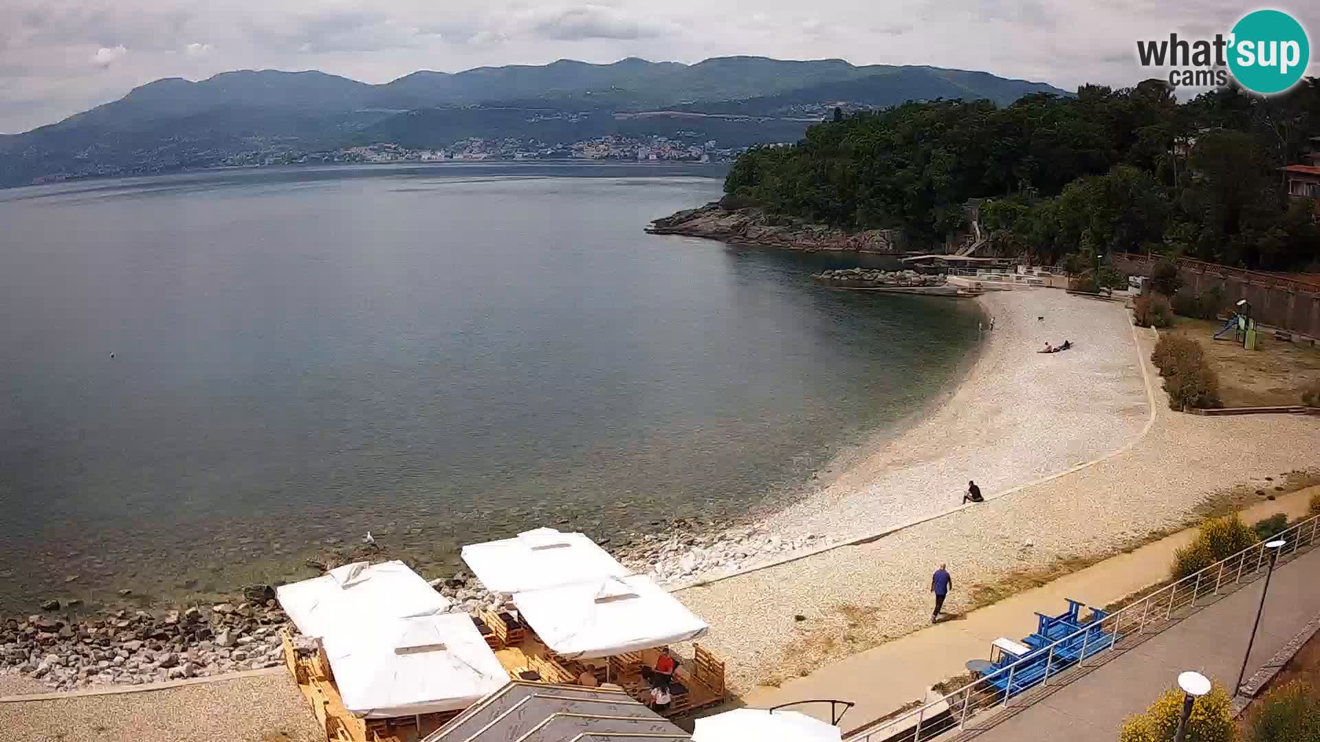 Reka Spletna kamera  plaža pri Bazenih Kantrida