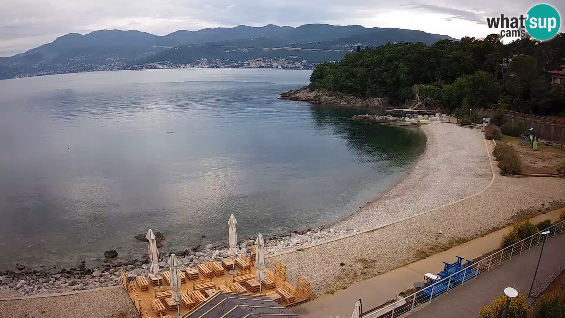 Rijeka web kamera plaža pri Bazenih Kantrida