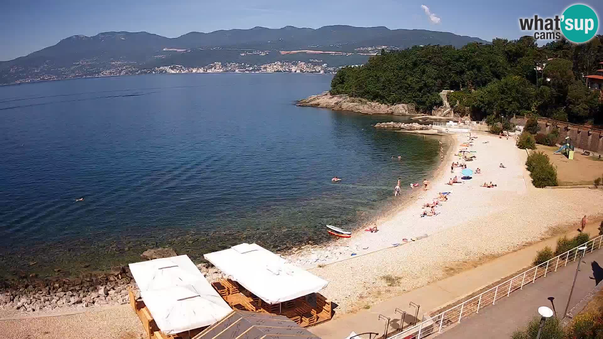 Rijeka web kamera plaža pri Bazenih Kantrida