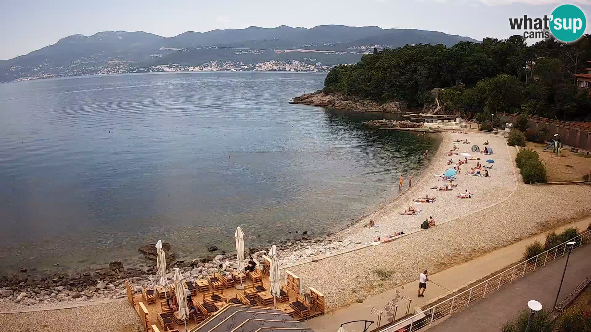 Rijeka web kamera plaža pri Bazenih Kantrida