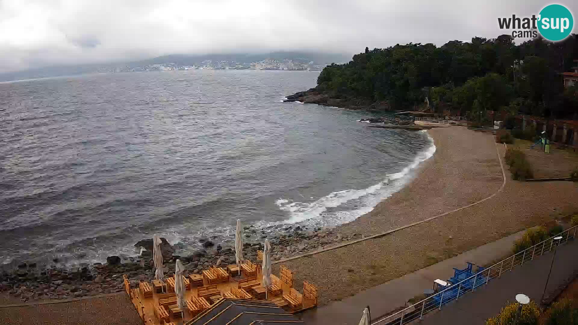 Rijeka web kamera plaža pri Bazenih Kantrida