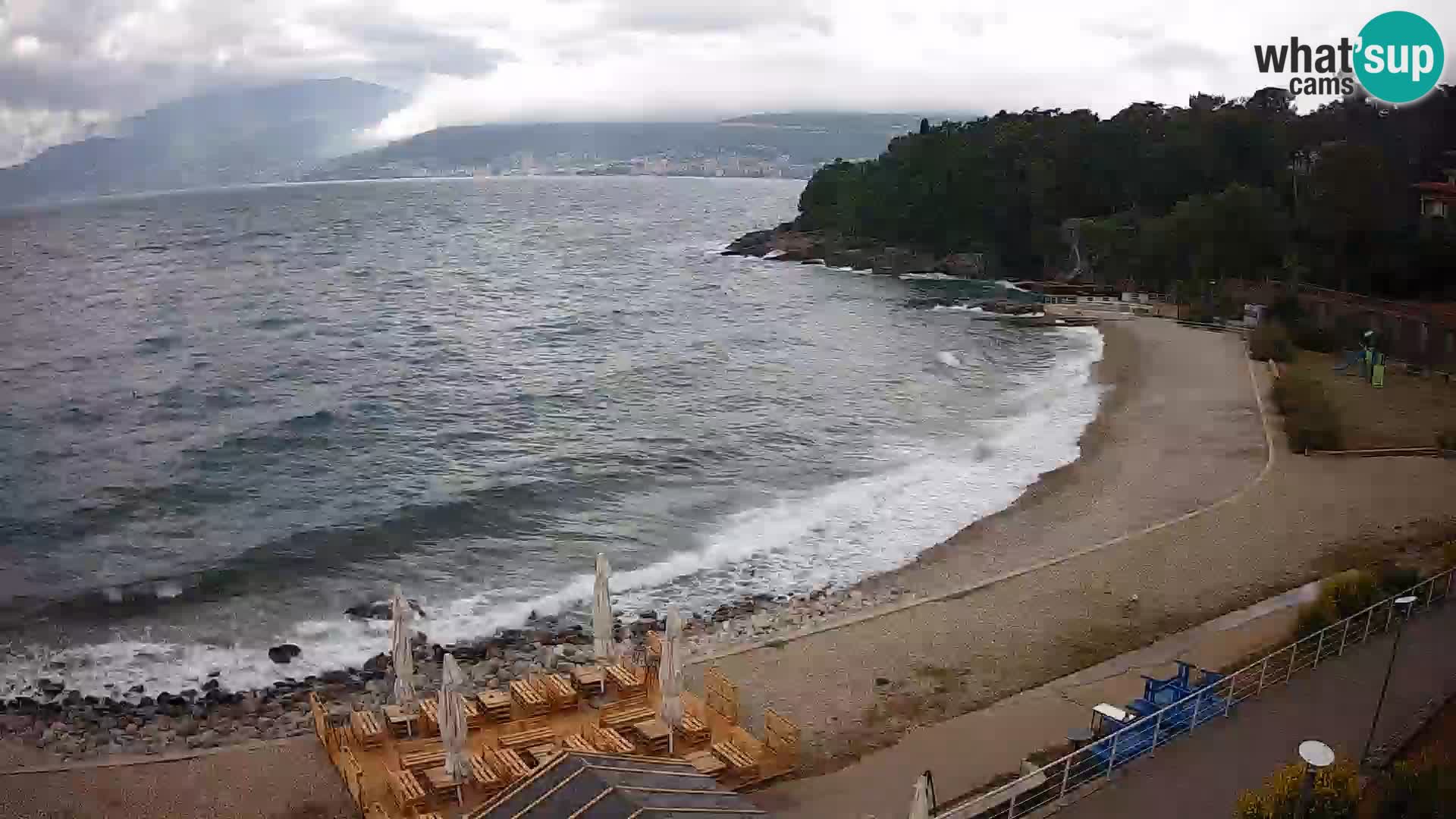Reka Spletna kamera  plaža pri Bazenih Kantrida