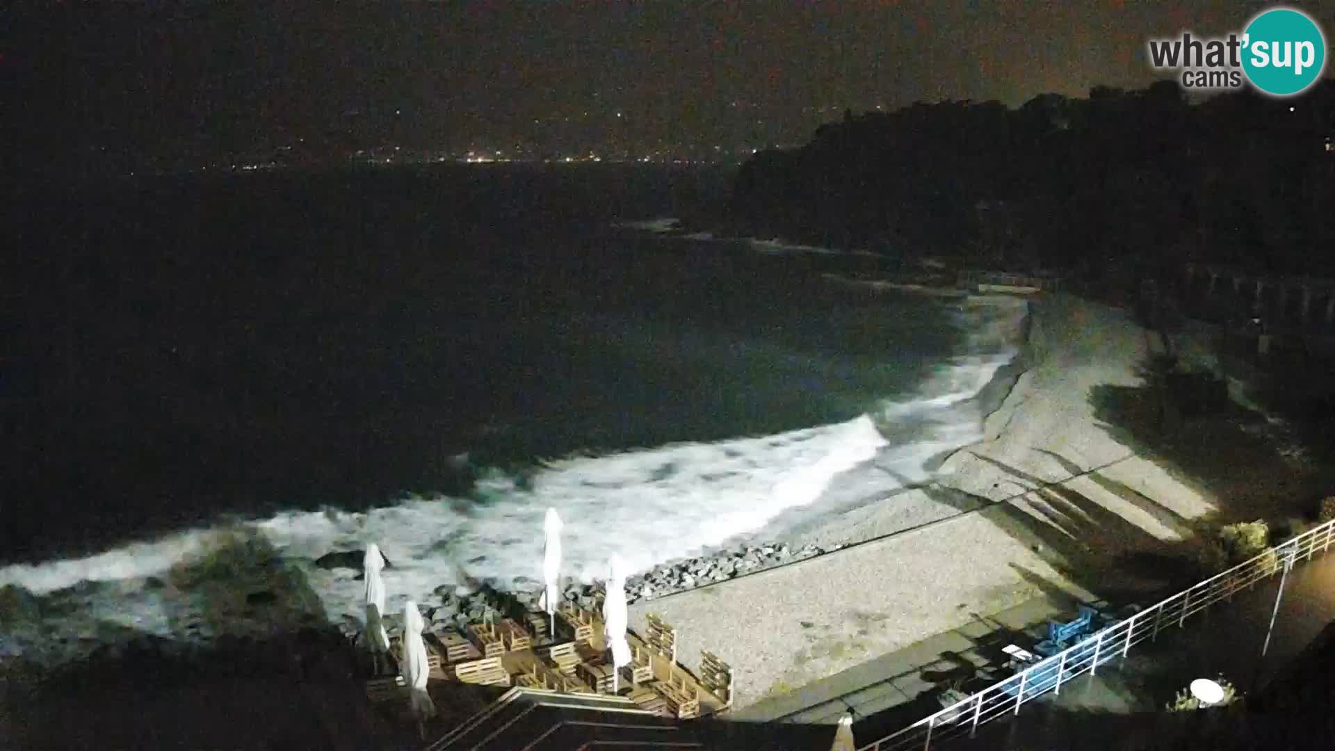 Rijeka web kamera plaža pri Bazenih Kantrida