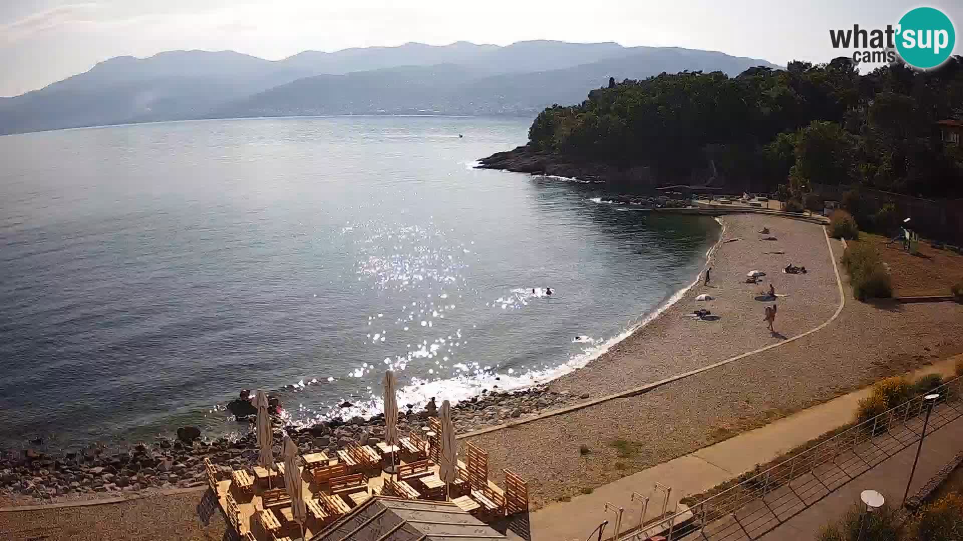 Rijeka web kamera plaža pri Bazenih Kantrida