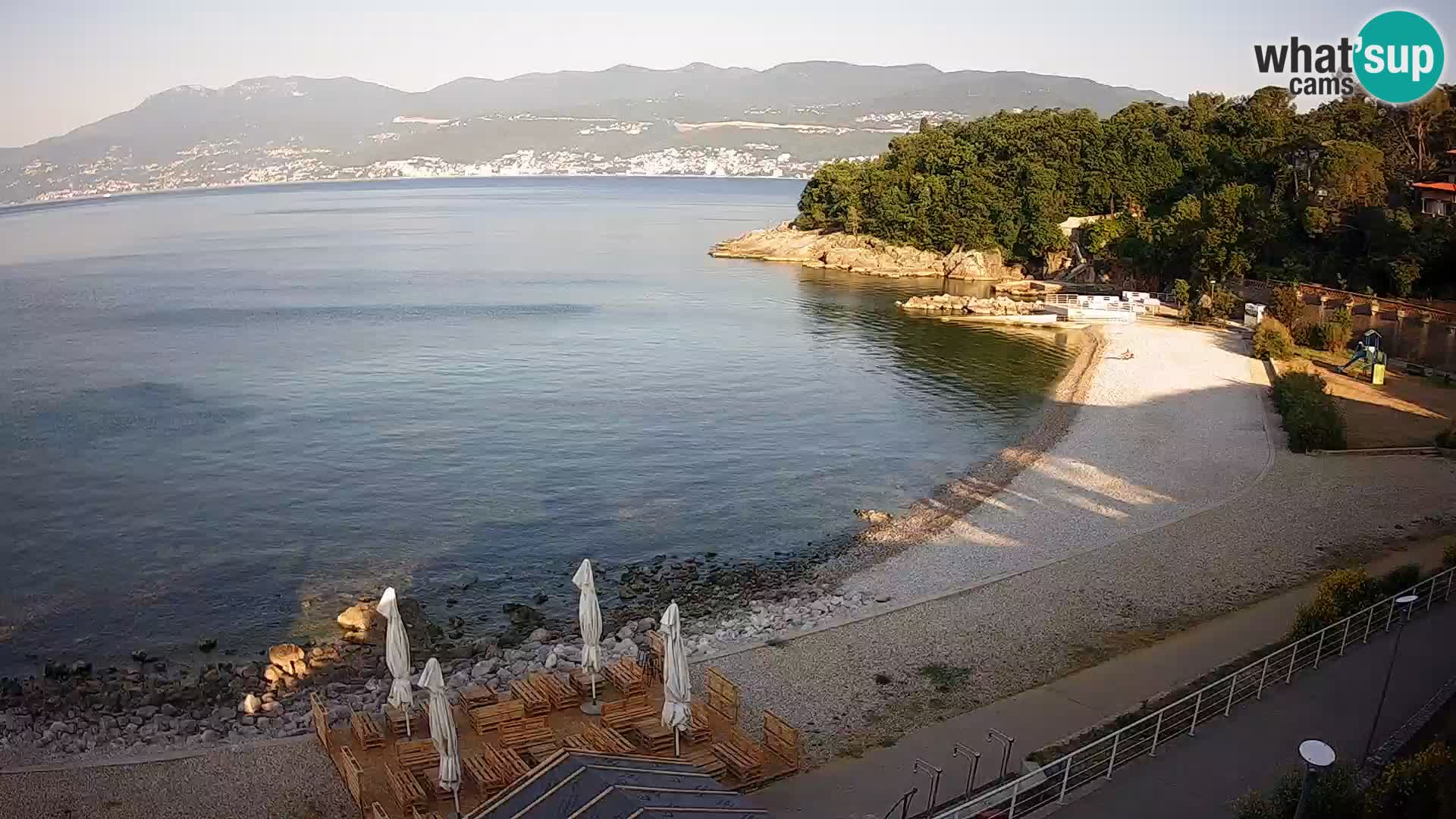 Reka Spletna kamera  plaža pri Bazenih Kantrida