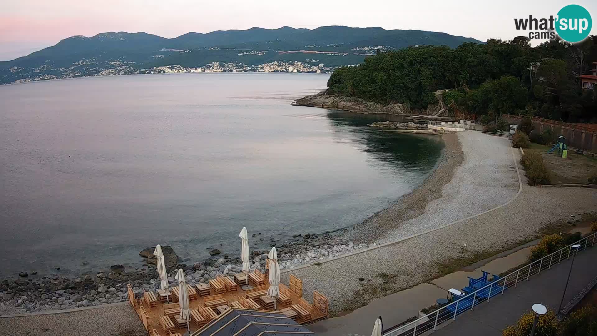 Rijeka web kamera plaža pri Bazenih Kantrida