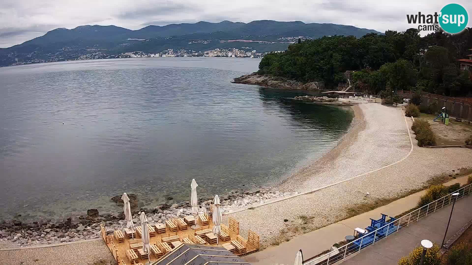 Reka Spletna kamera  plaža pri Bazenih Kantrida
