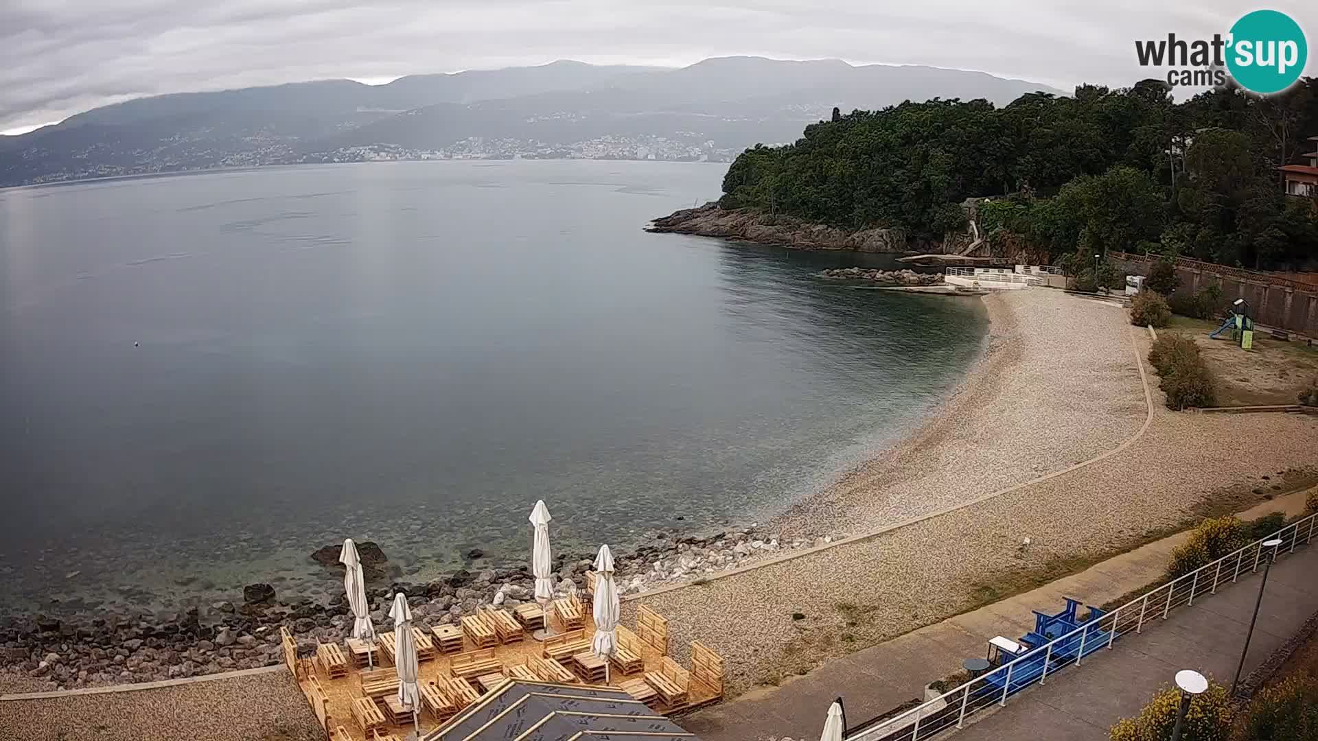 Rijeka web kamera plaža pri Bazenih Kantrida