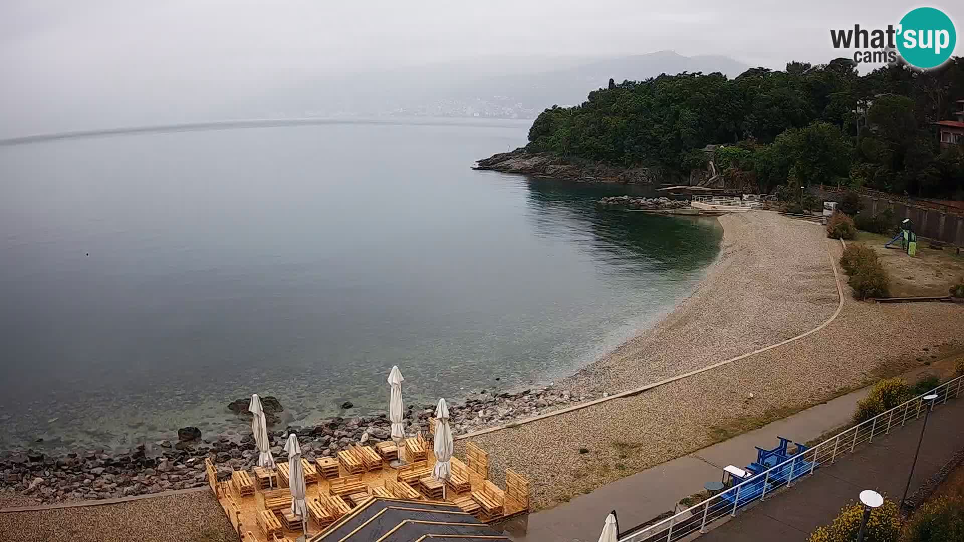 Rijeka web kamera plaža pri Bazenih Kantrida