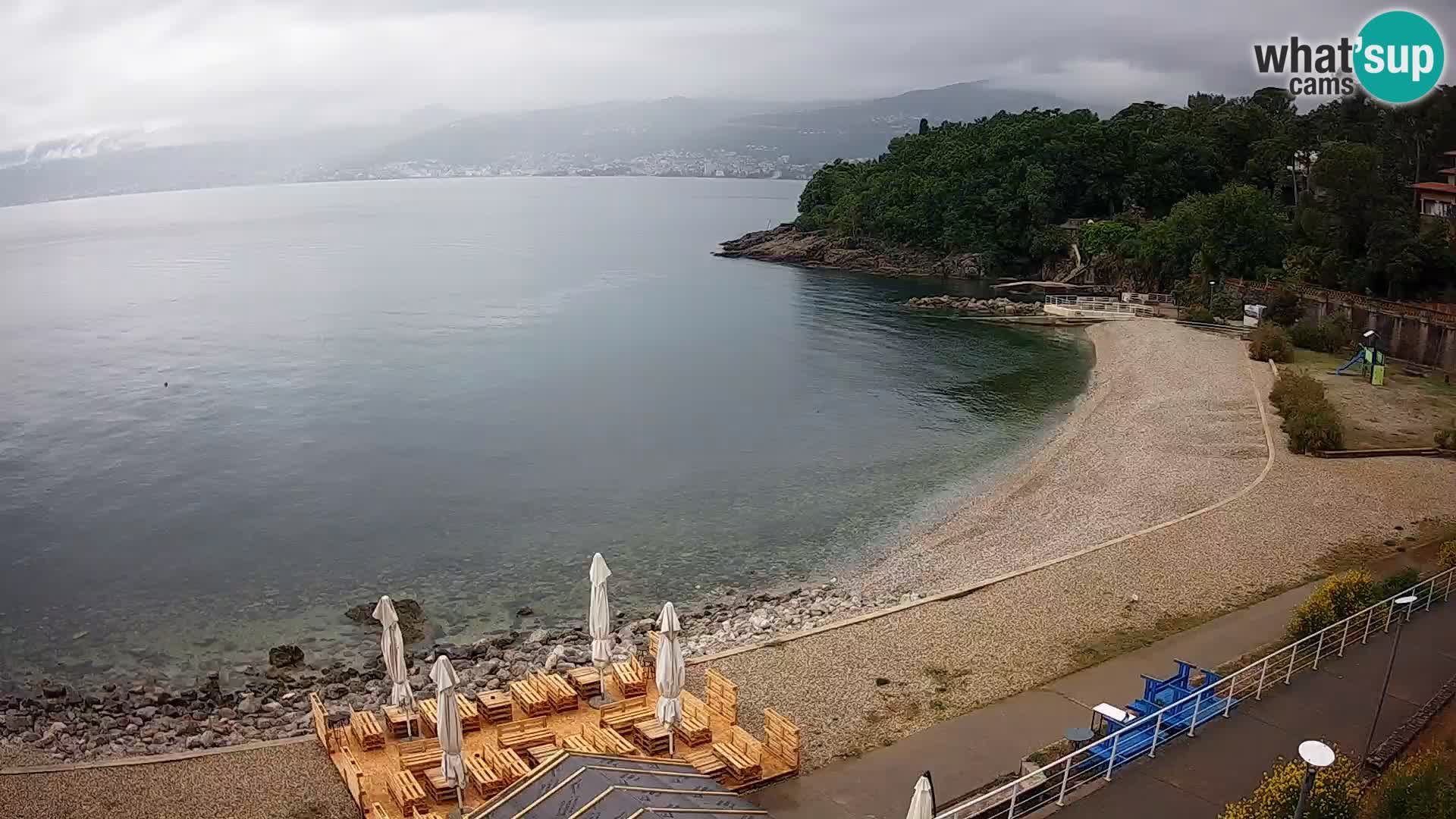 Reka Spletna kamera  plaža pri Bazenih Kantrida
