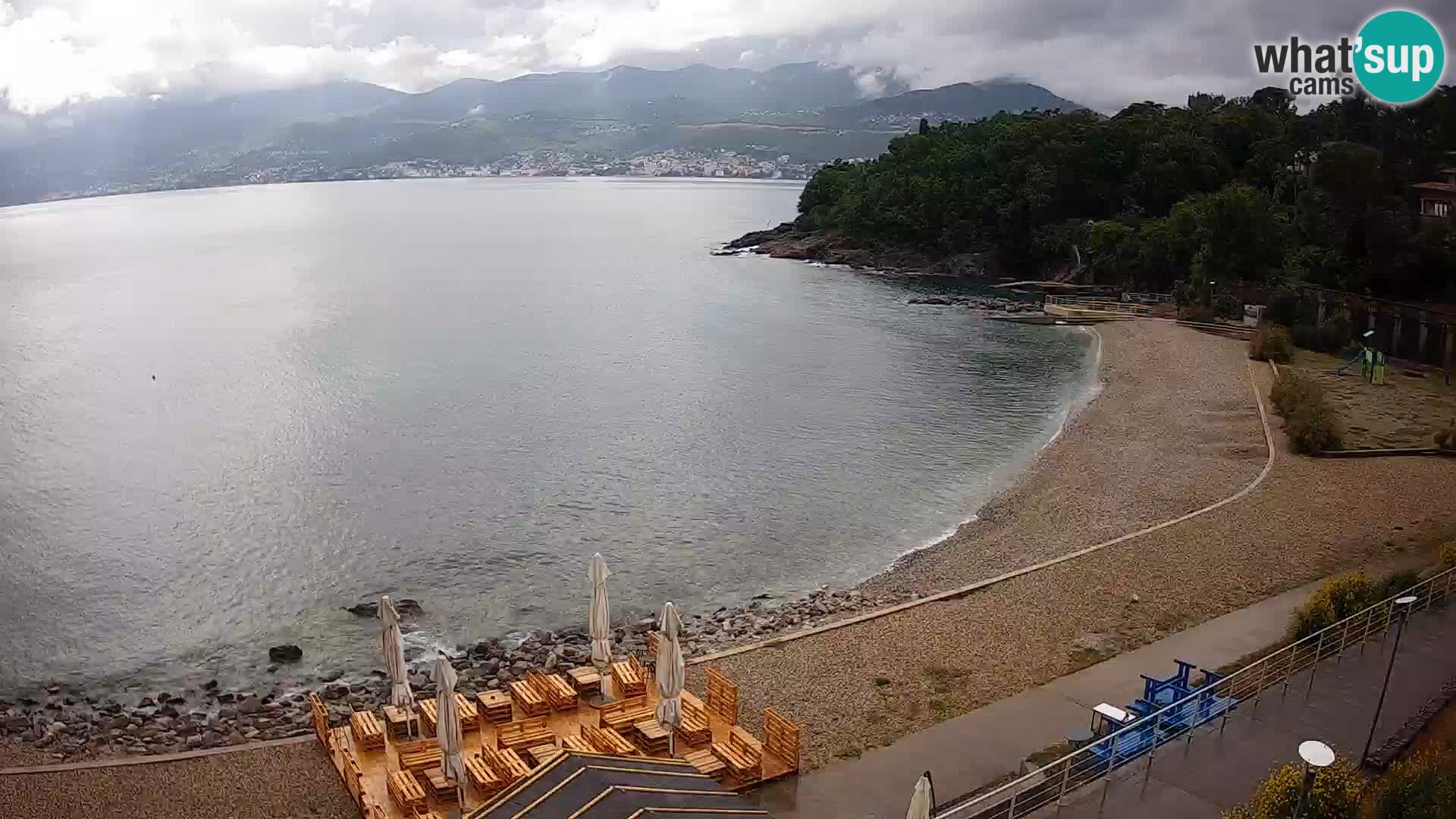 Rijeka web kamera plaža pri Bazenih Kantrida