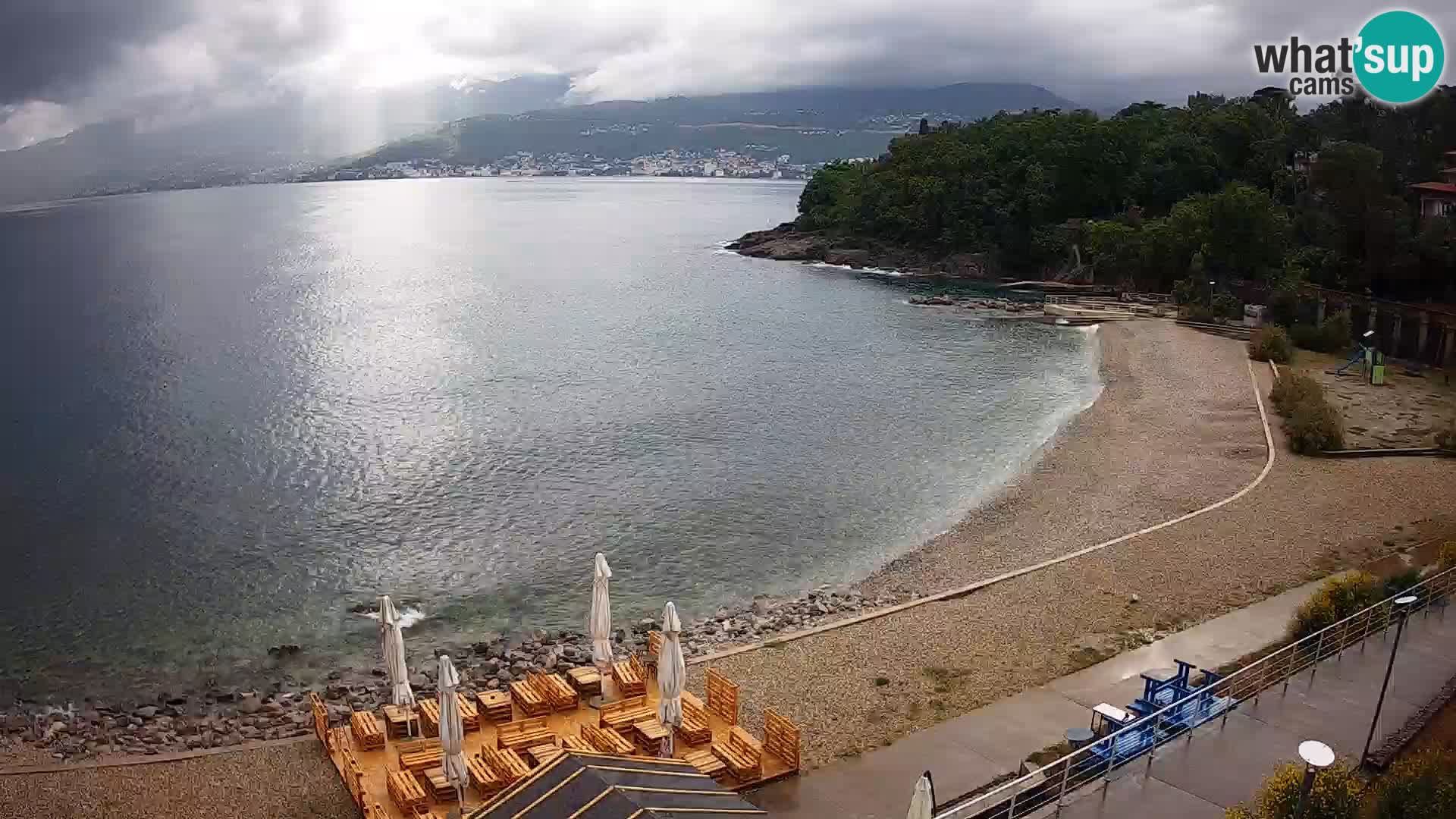 Rijeka web kamera plaža pri Bazenih Kantrida
