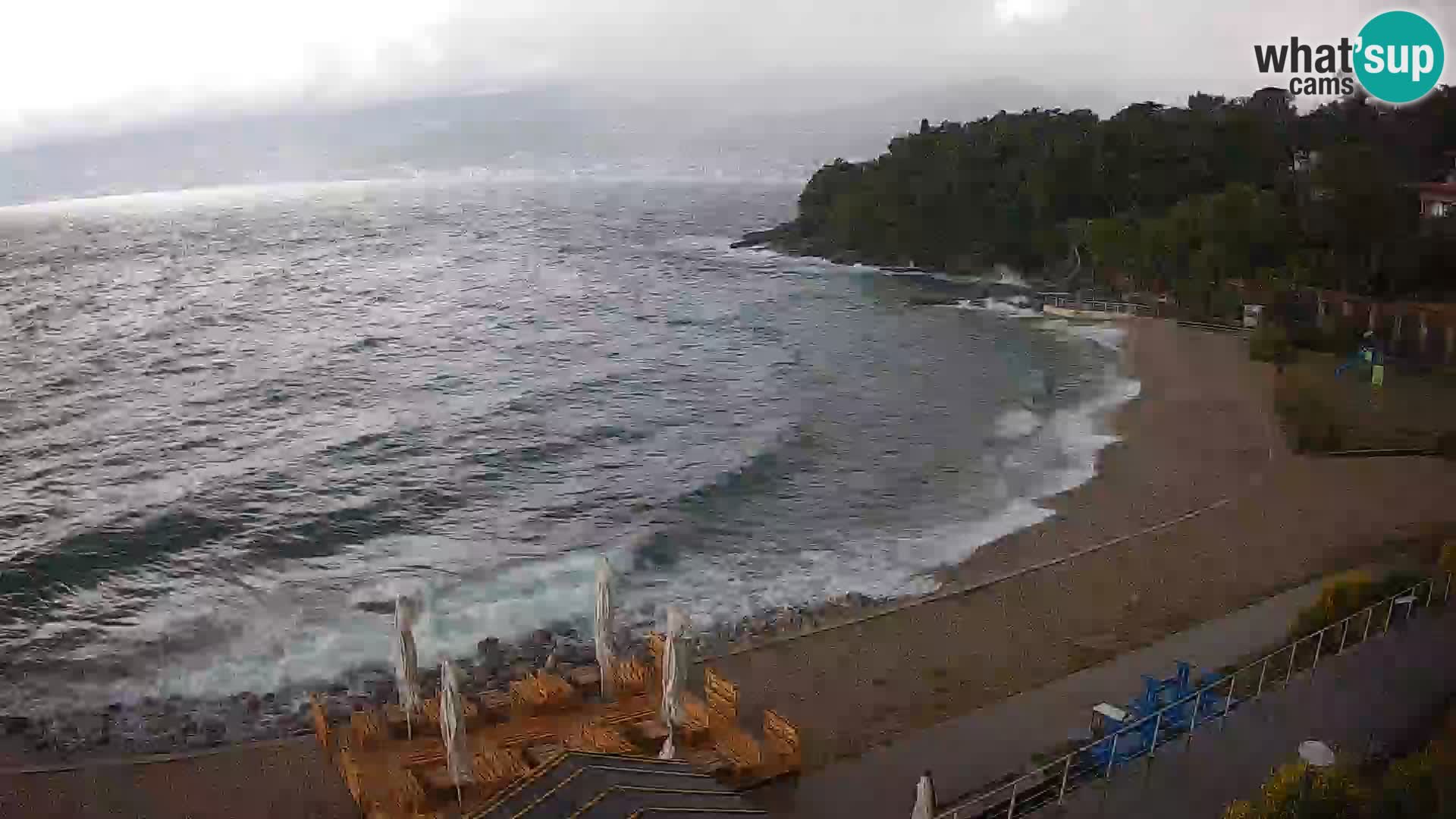 Reka Spletna kamera  plaža pri Bazenih Kantrida