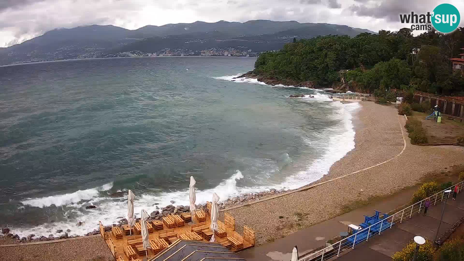 Reka Spletna kamera  plaža pri Bazenih Kantrida