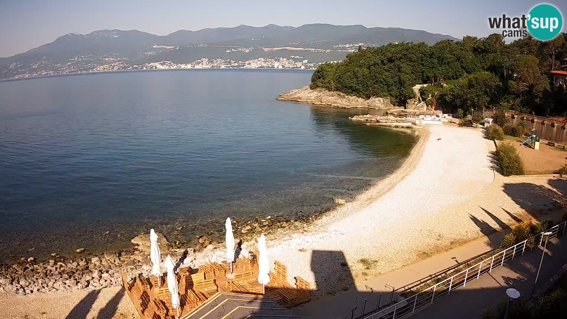 Reka Spletna kamera  plaža pri Bazenih Kantrida