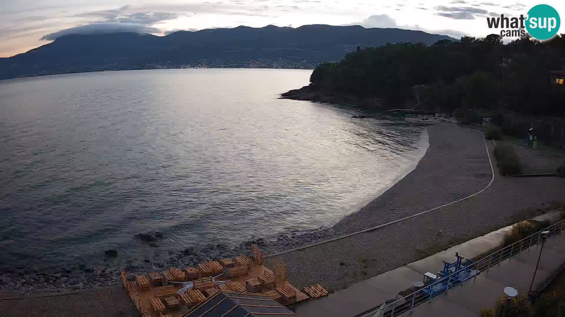 Rijeka web kamera plaža pri Bazenih Kantrida