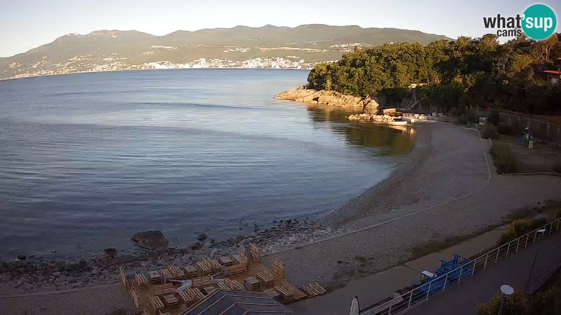 Reka Spletna kamera  plaža pri Bazenih Kantrida