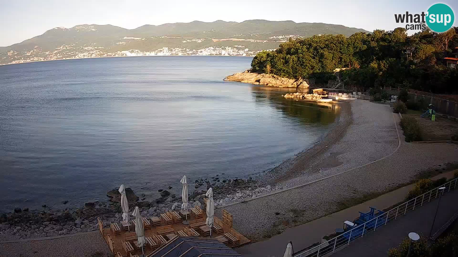 Rijeka web kamera plaža pri Bazenih Kantrida