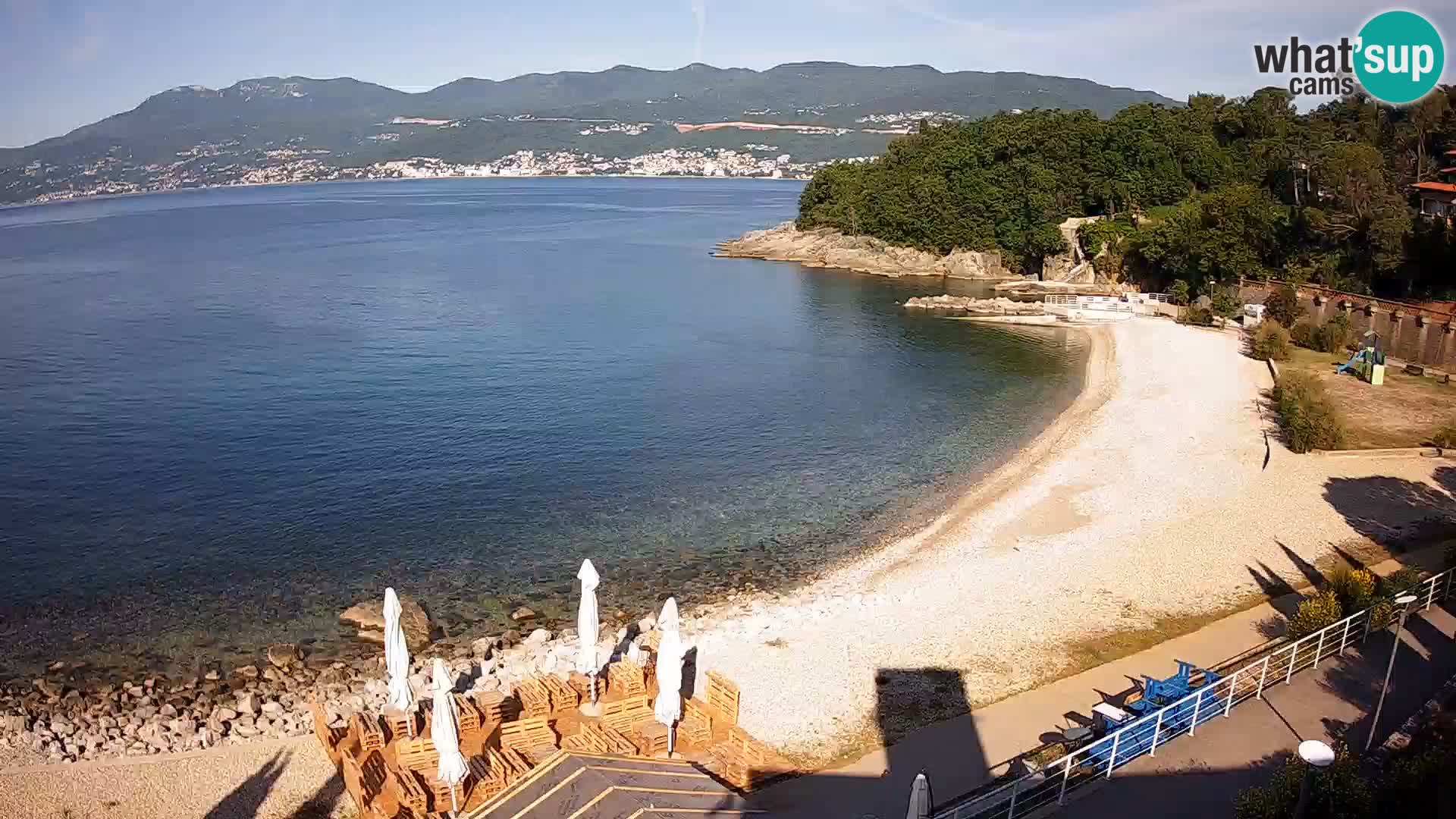Rijeka web kamera plaža pri Bazenih Kantrida