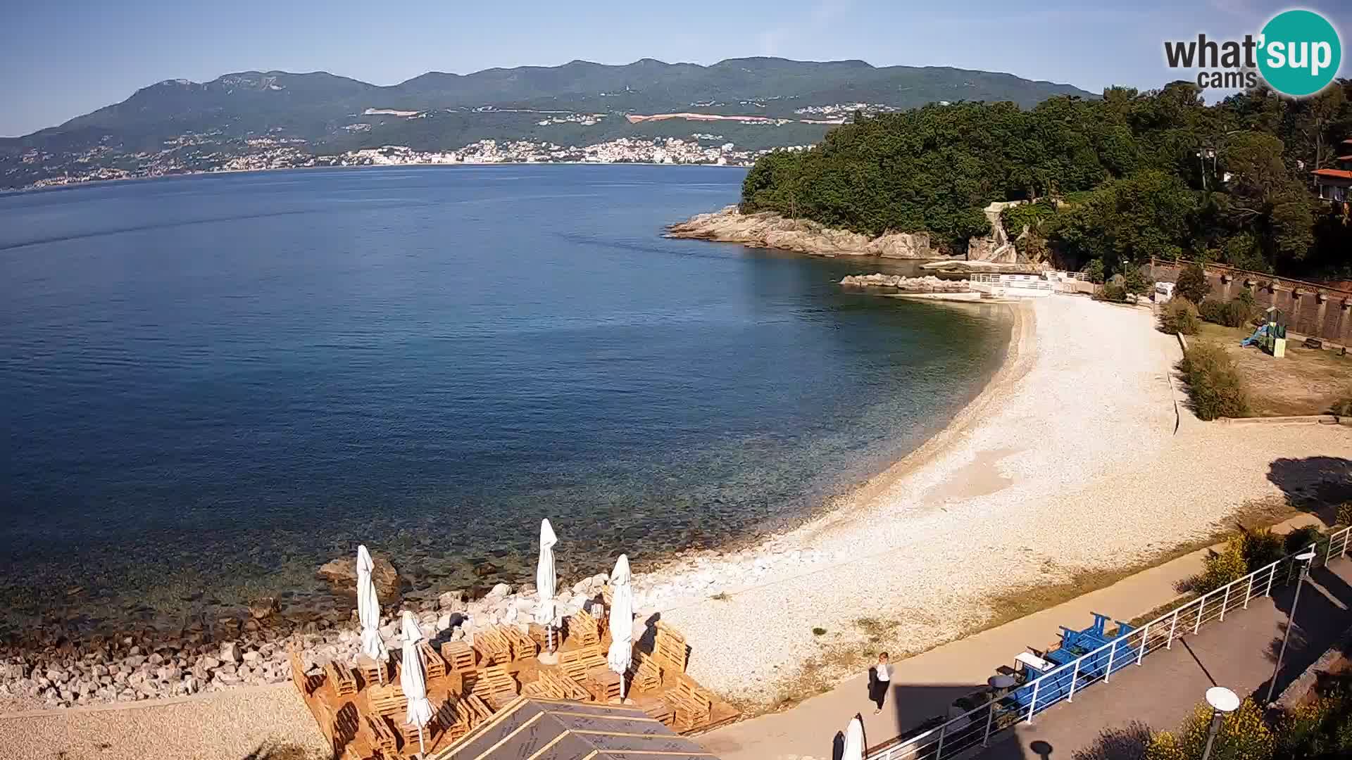 Rijeka web kamera plaža pri Bazenih Kantrida